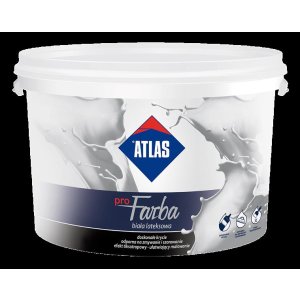 Atlas ProFarba 10 Liter Latex Farbe Matt Wei&szlig;