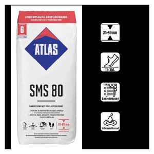 ATLAS SMS 80 - schnellbindende selbstnivellierende Ausgleichmasse 25-80 mm 25kg