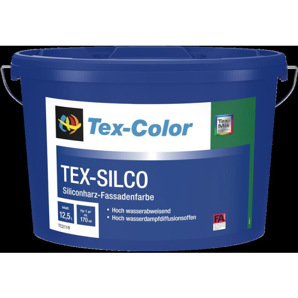 TC2119 TEX Color  SILCO Fassadenfarbe Siliconharzfarbe 12,5 Liter