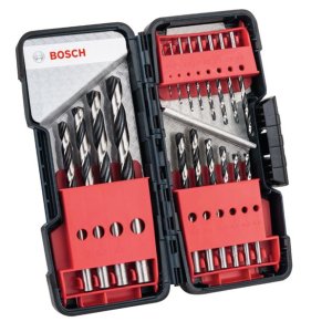 Bosch HSS-Set PointTeQ Metallspiralbohrer-Set in ToughBox - 18-teilig